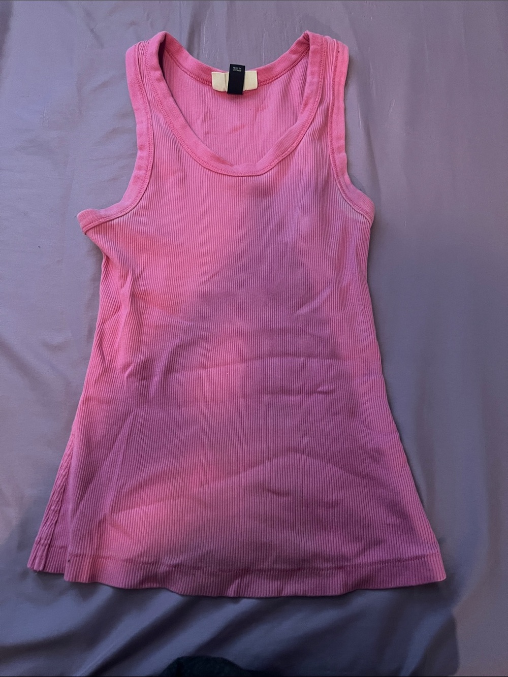 Universal Thread Pink Ribbed Tank Top